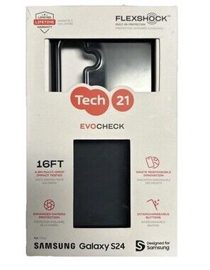 Tech21  Evo Dark Multi-Drop Protection Case for Samsung Galaxy S24+ NEW